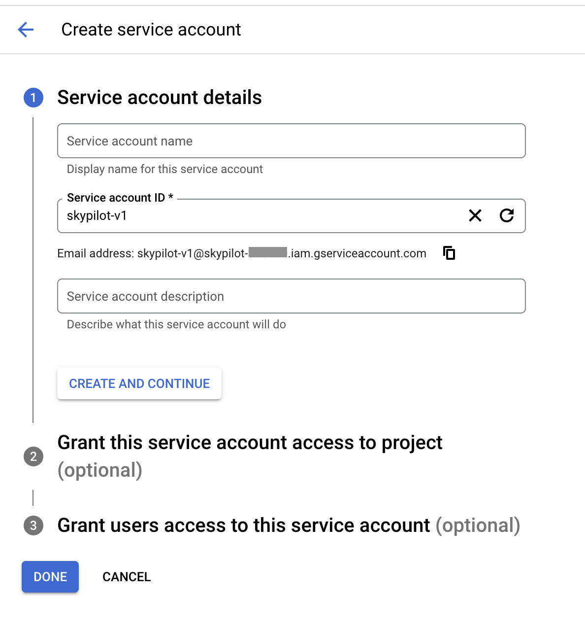 Set Service Account Name